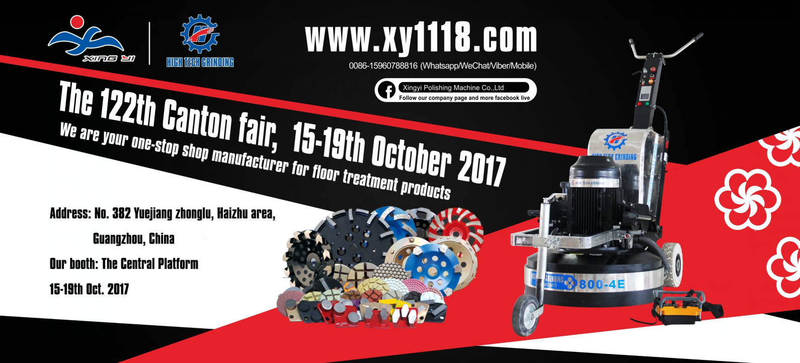 RE: Xingyi will be in the 122th Canton Fair at  15-19th. Oct.2017